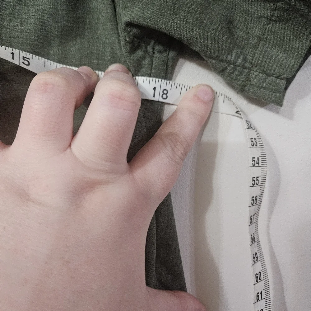 Mens The North Face Green Button Down Shirt!